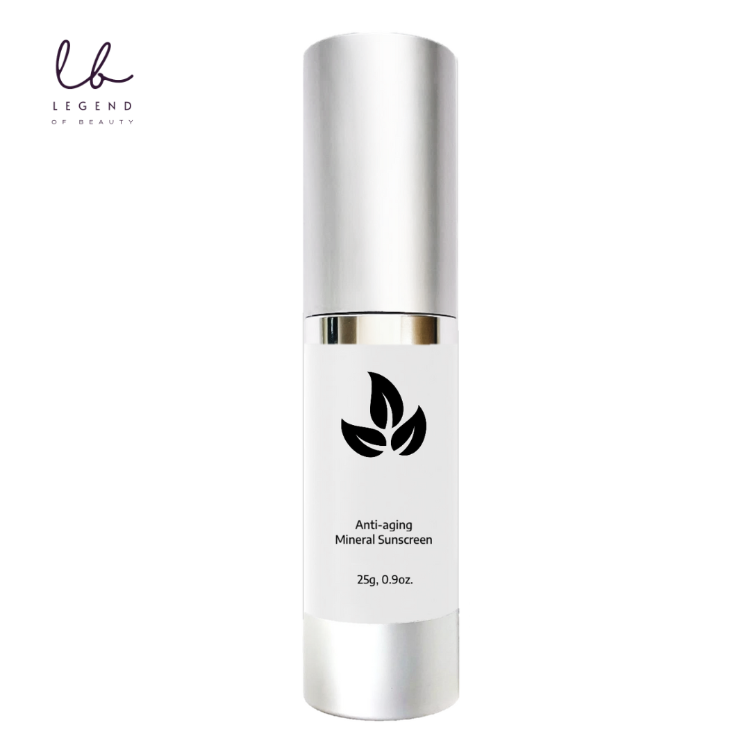 Anti-Aging Mineral Sunscreen (25g, 0.9oz.) - Legend of Beauty